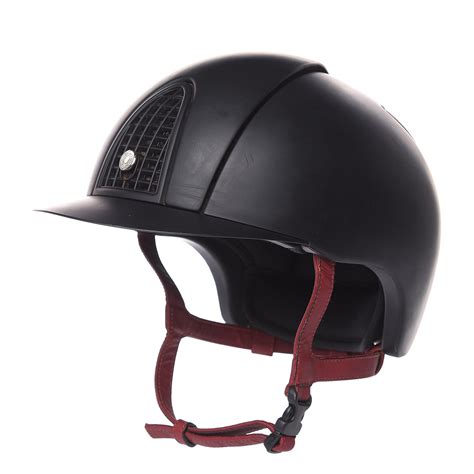 Hermes Eole Riding Helmet Black / Rouge H • .